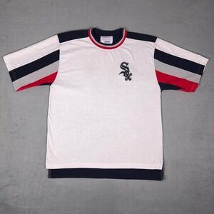 Vintage 90s Chicago White Sox Starter Colorblock T-Shirt Embroidered Sox M